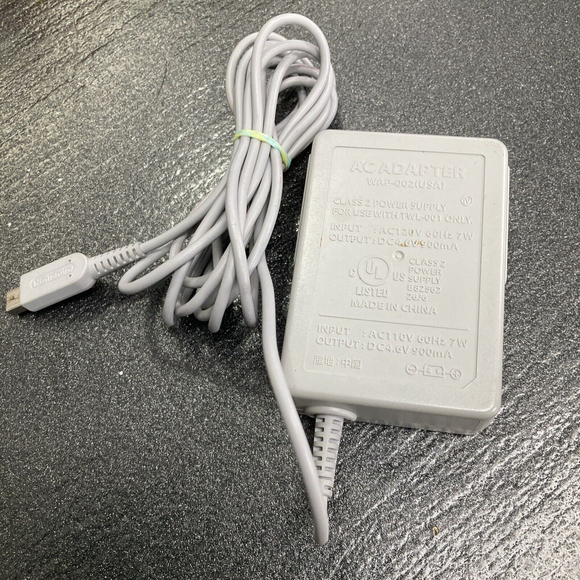 Official OEM Nintendo WAP-002 DSi XL 3DS AC Adapter Charger Power Supply Cable - Picture 5 of 6